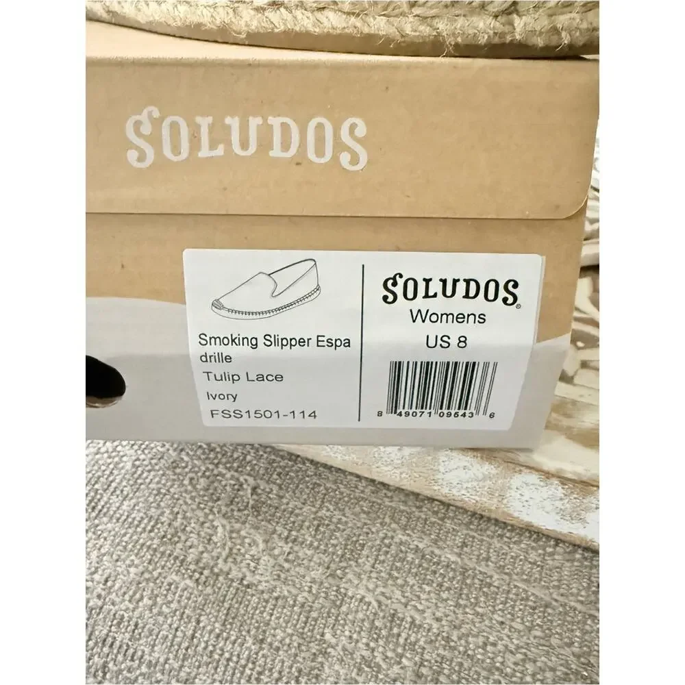 Soludos Ivory Slip On Espadrille Shoes Women’s 8